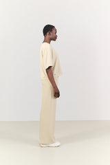 FOREST ESSENTIEL flared pants - Brown Rice