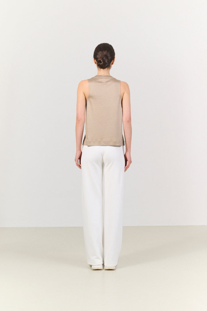 Stevie wide fit tank top - Dune