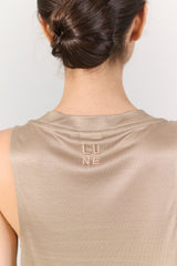 Stevie wide fit tank top - Dune