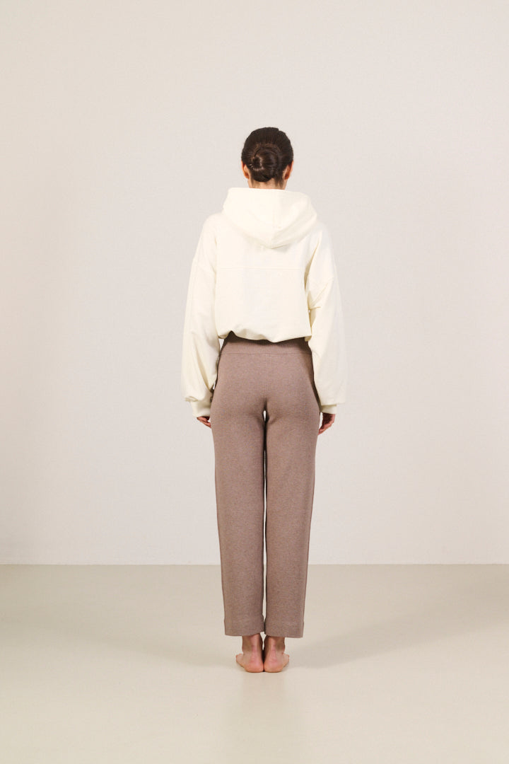OLLY high-waisted knit pants - Fossil