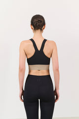 RIVER LIFT medium support pattern bra - Black