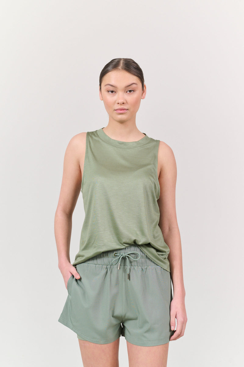 Stevie wide fit tank top - Sea Spray