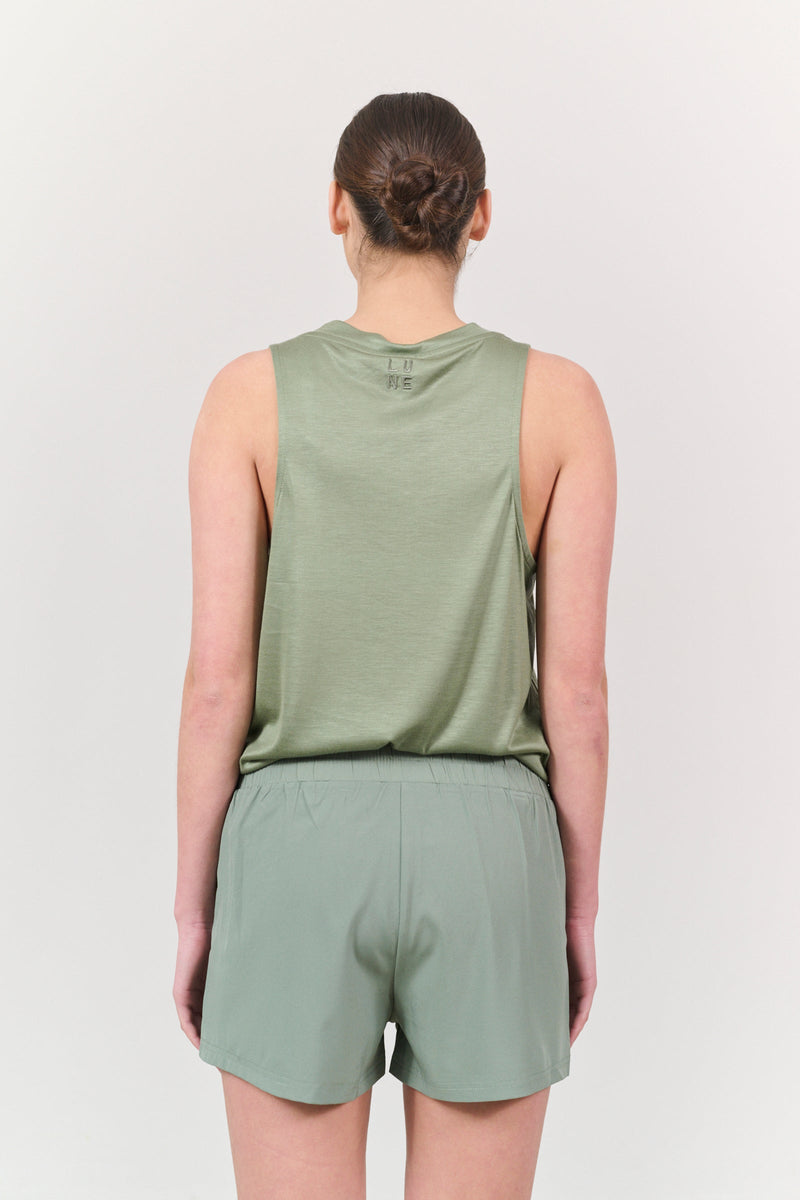 Stevie wide fit tank top - Sea Spray