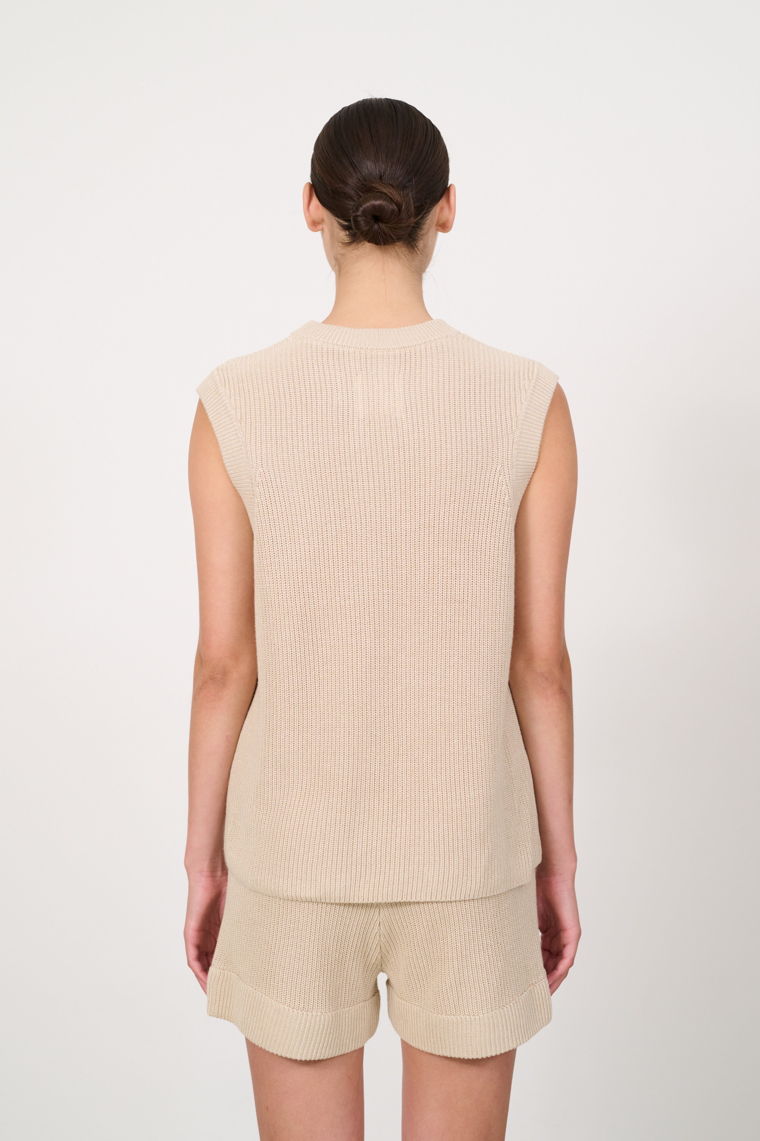 Stella sleeveless top - Brown Rice
