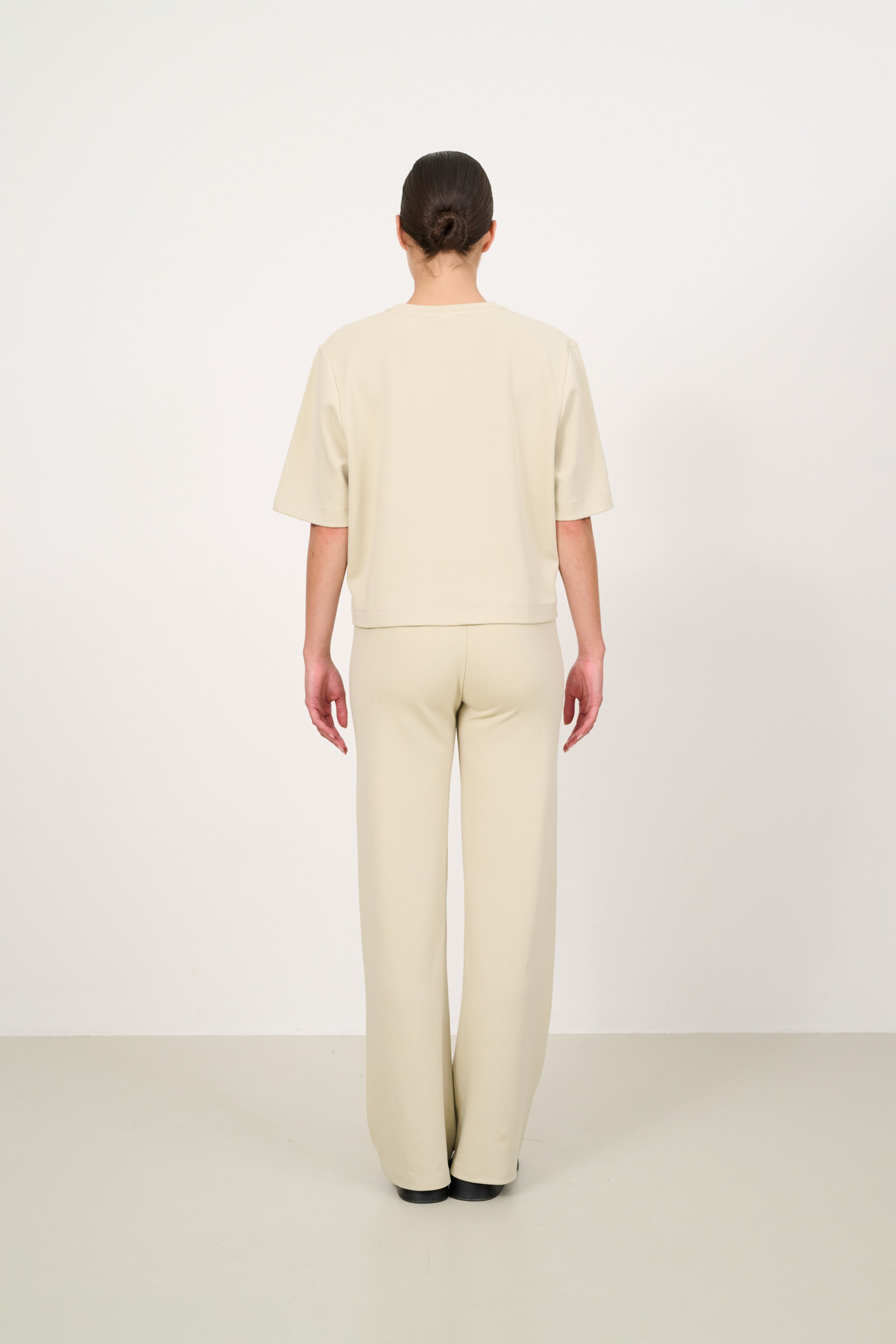 FOREST ESSENTIEL flared pants - Brown Rice