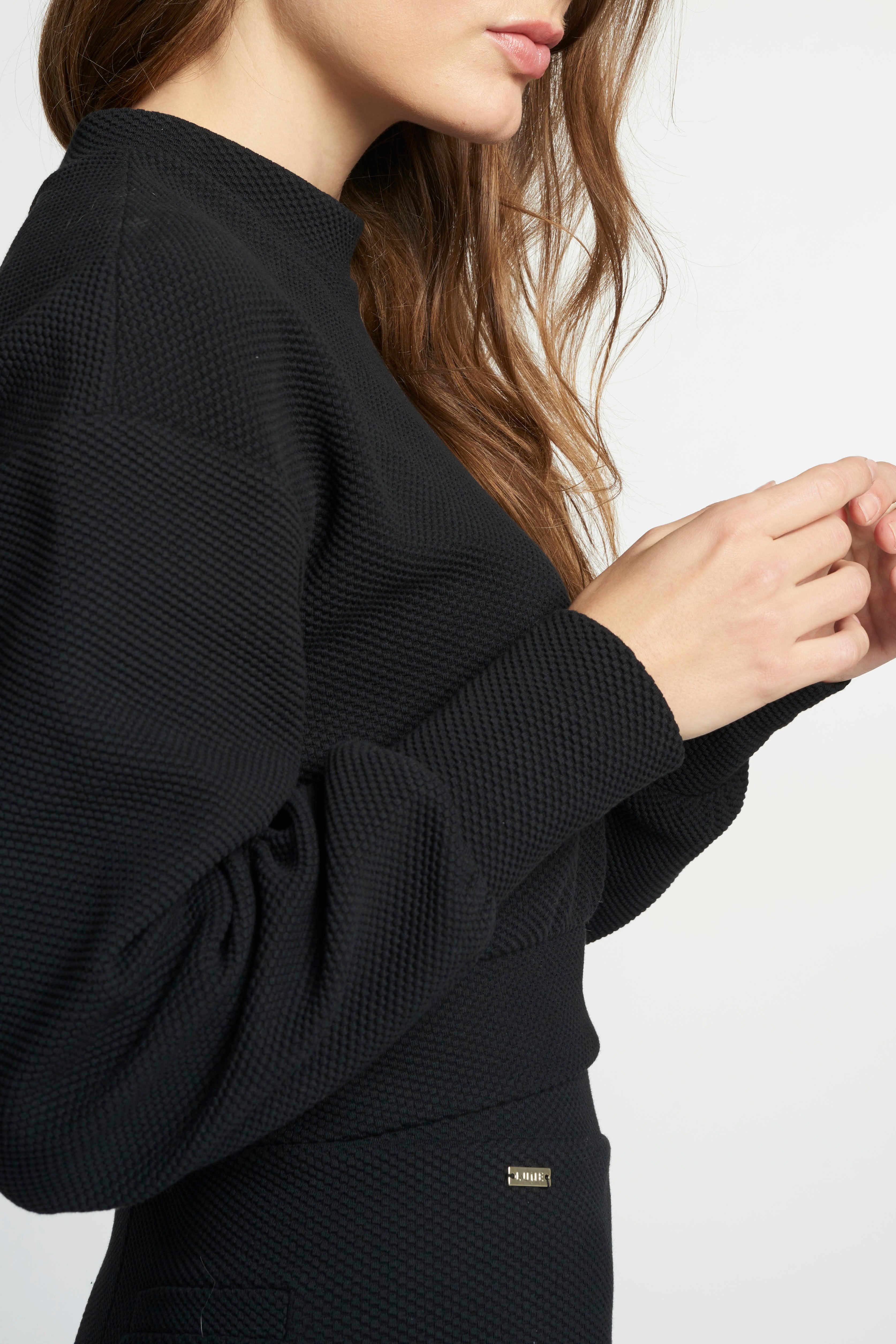 Moon Cropped Sweat - Black
