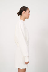 Moon cropped sweat - Marshmellow