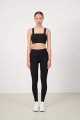 RIVER LIFT square neck bra - Black