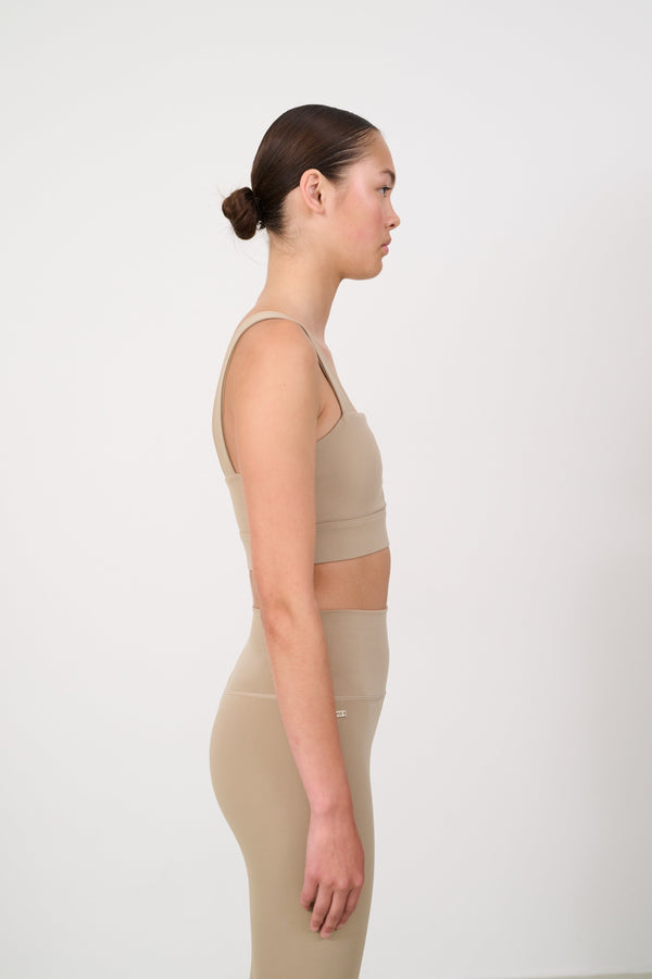 RIVER LIFT square neck bra - Dune