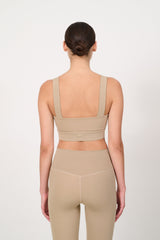 RIVER LIFT square neck bra - Dune
