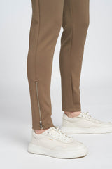 Kenny tech-jersey tapered pants - Burnt Olive