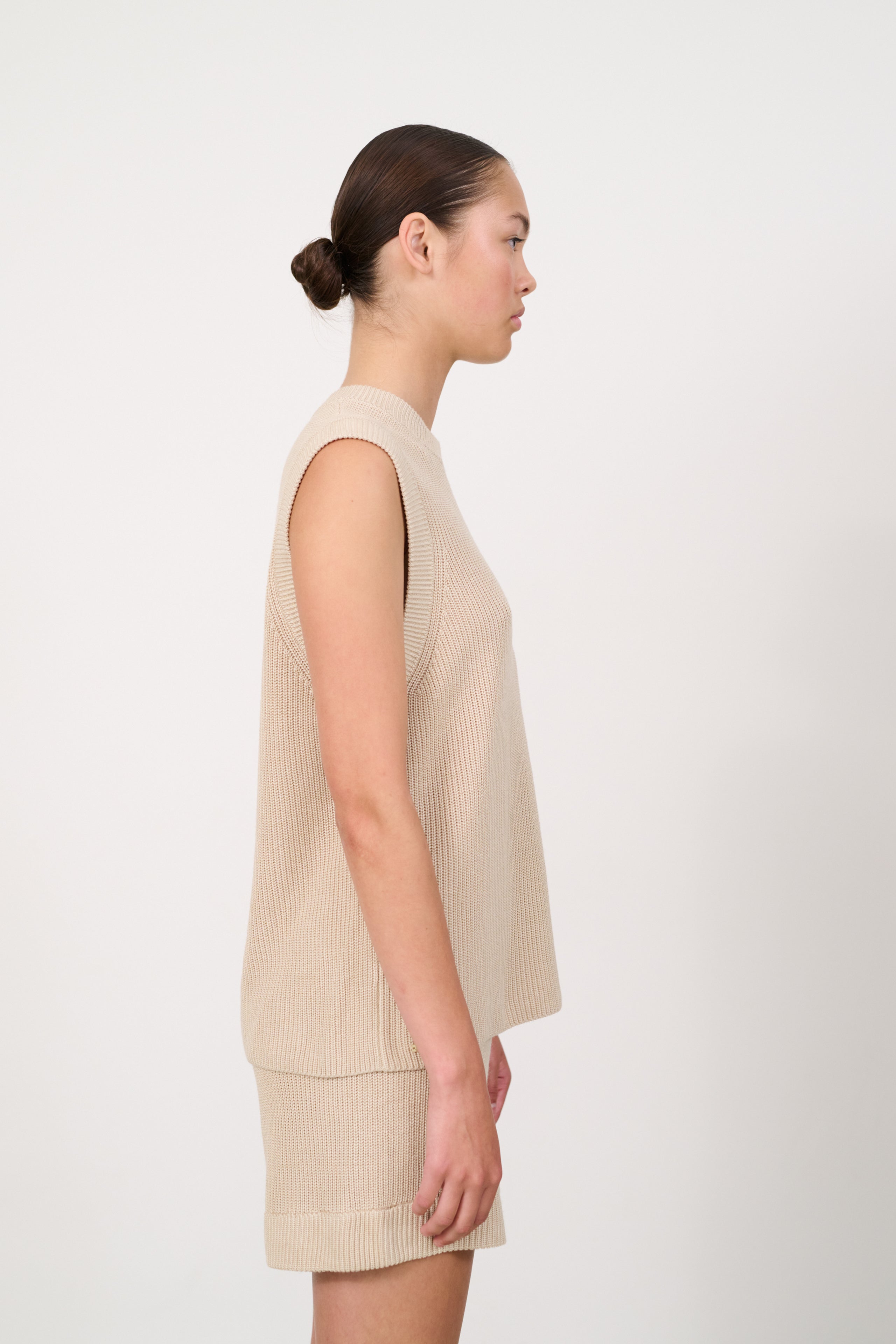 Stella sleeveless top - Brown Rice